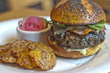 Burger from Gruner in Portland, OR